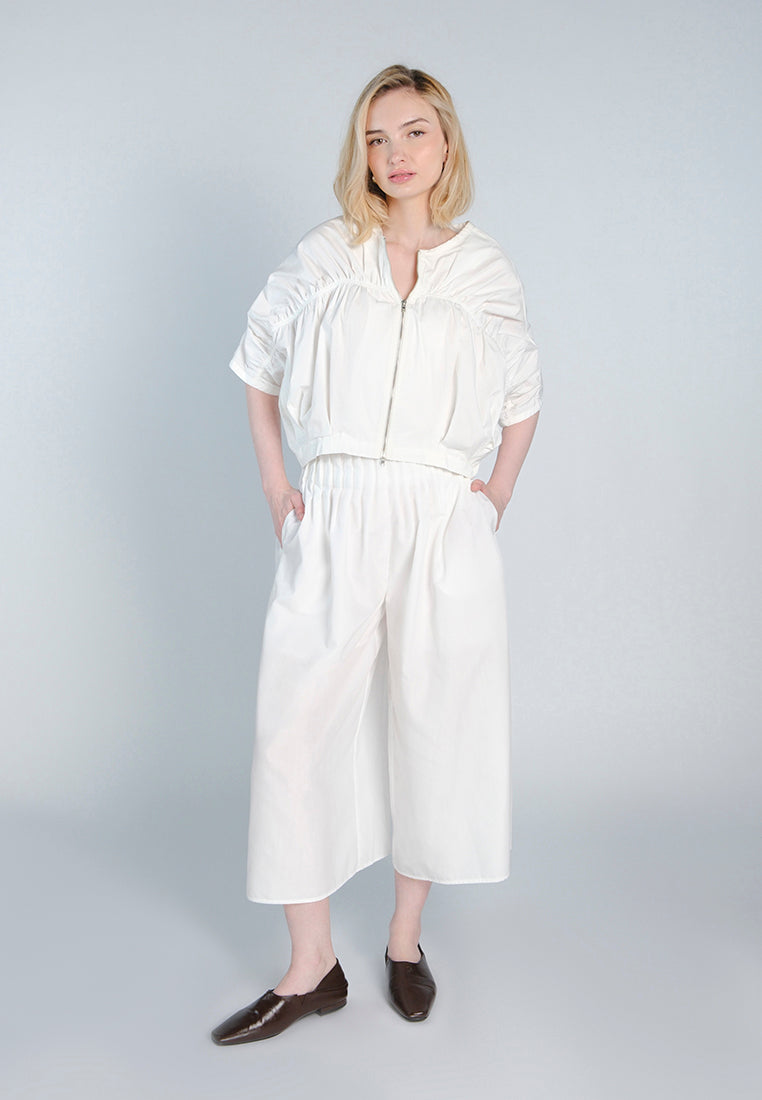 RAF Ford Quarter Sleeve Jacket Top (White)