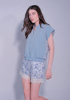 RAF Dayton Short Sleeve Top (Light Blue)