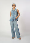 RAF Gizelle Sleeveless Vest Top (Denim)