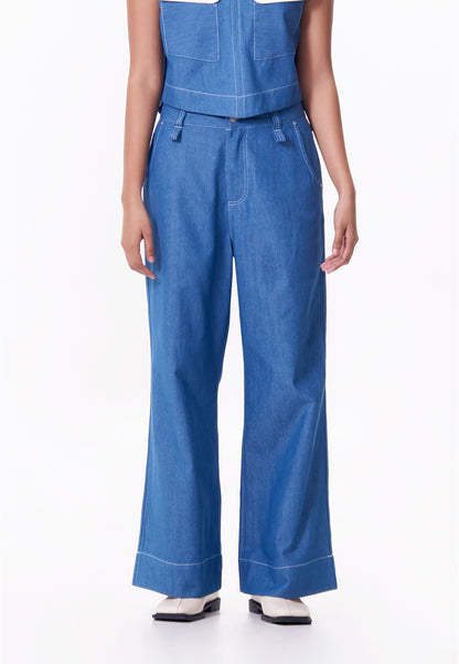 R.A.F. X nicolò  NP002 Pants W/ Belt  (Lt.Blue)