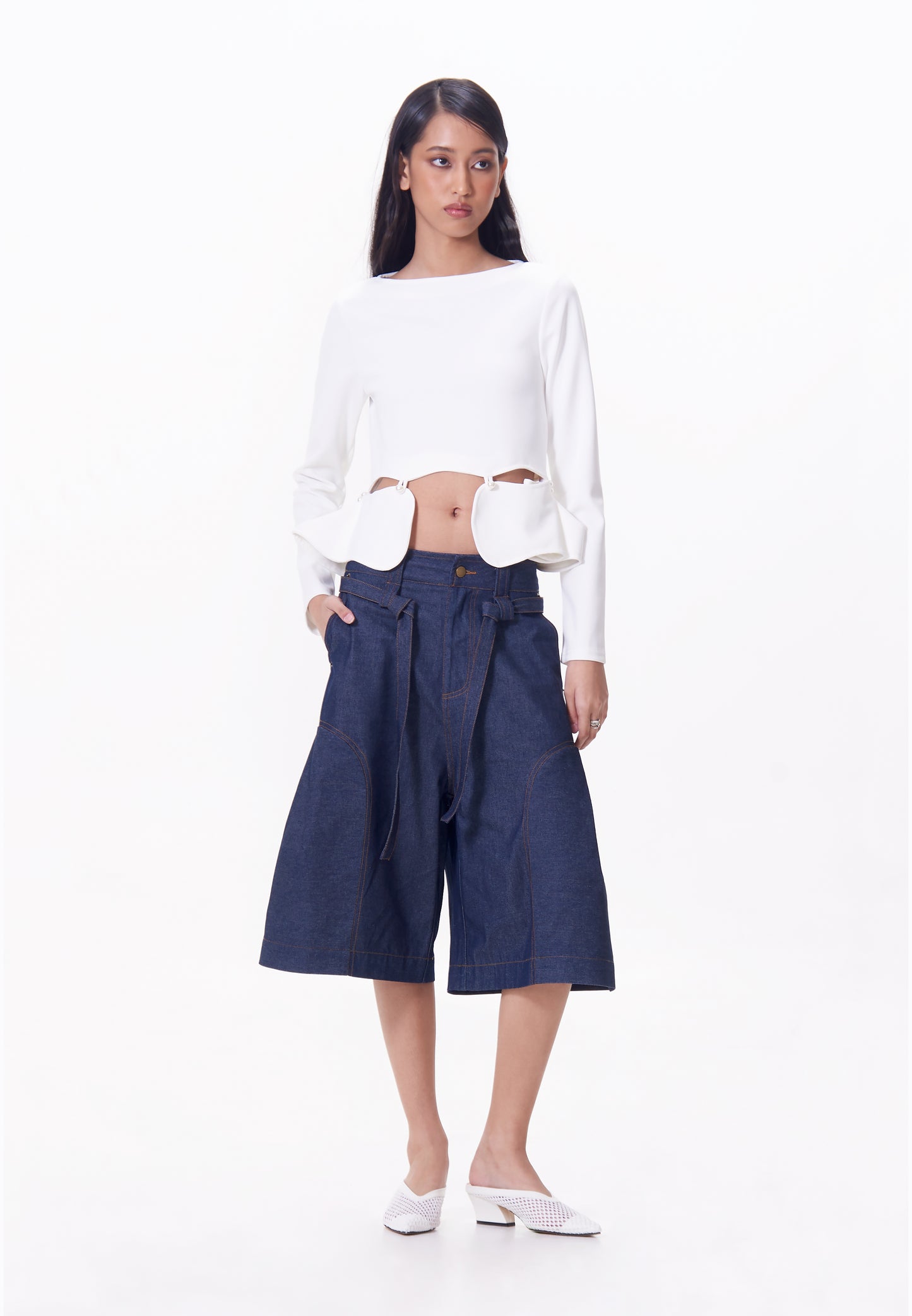 R.A.F. X nicolò  NP003 Long Sleeve Top (White)