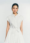 RAF Poppy Extended Sleeve Dress (White)