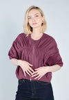 RAF Ford Quarter Sleeve Jacket Top (Maroon)