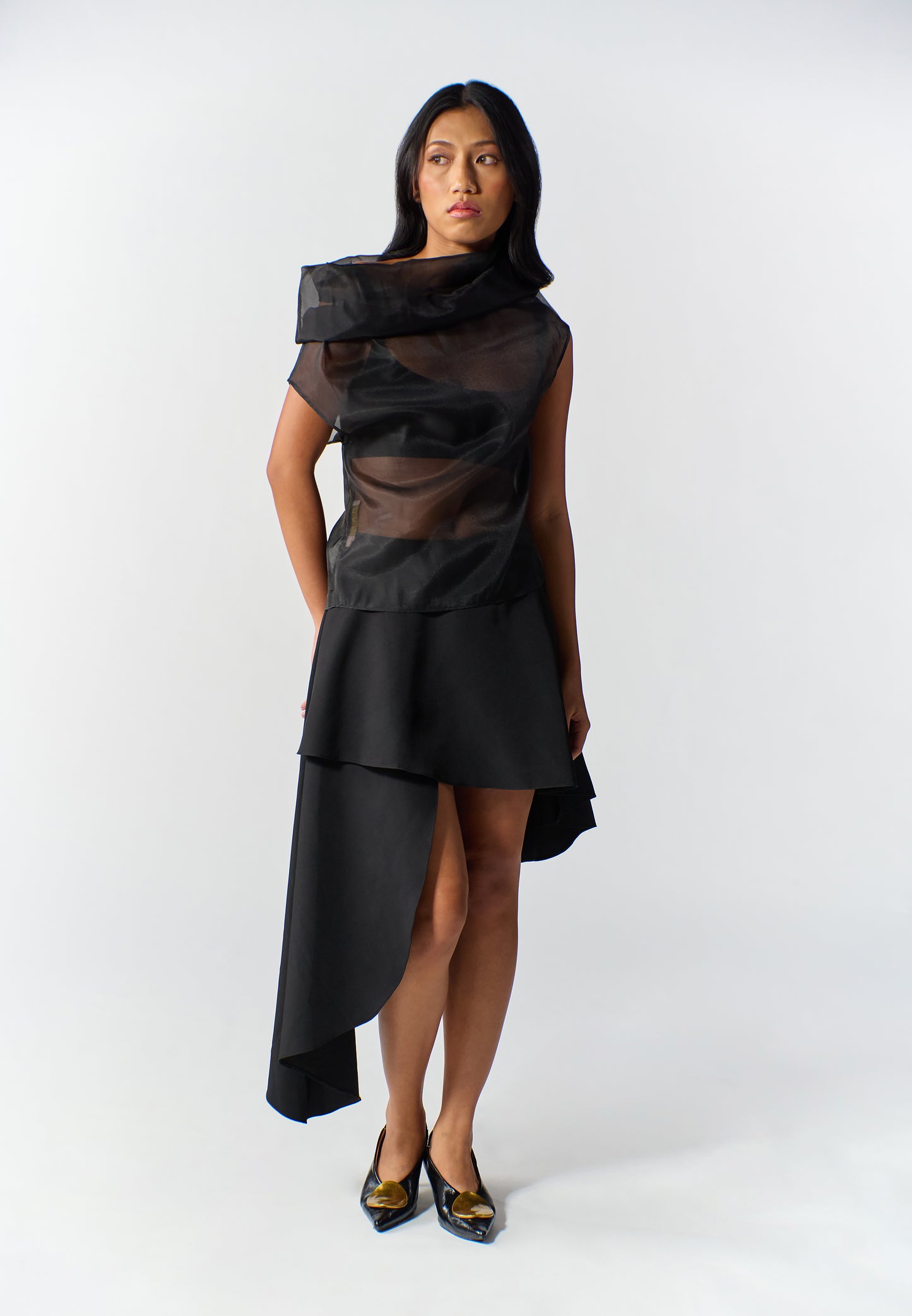 RAF Riven Extended Sleeve Top (Black)