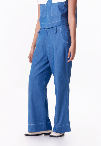 R.A.F. X nicolò  NP002 Pants W/ Belt  (Lt.Blue)