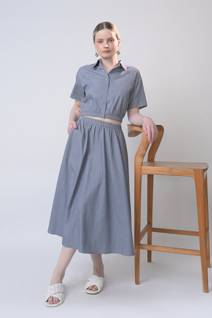 RAF Boheme Skirt (Plain Blue)