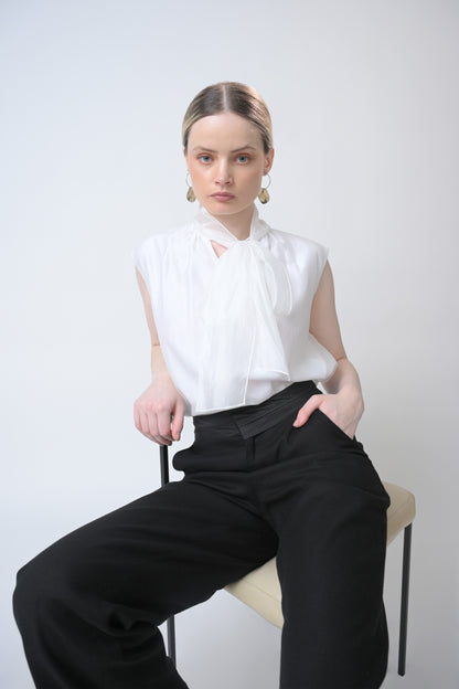 RAF Boheme Sleeveless Top (Plain White)