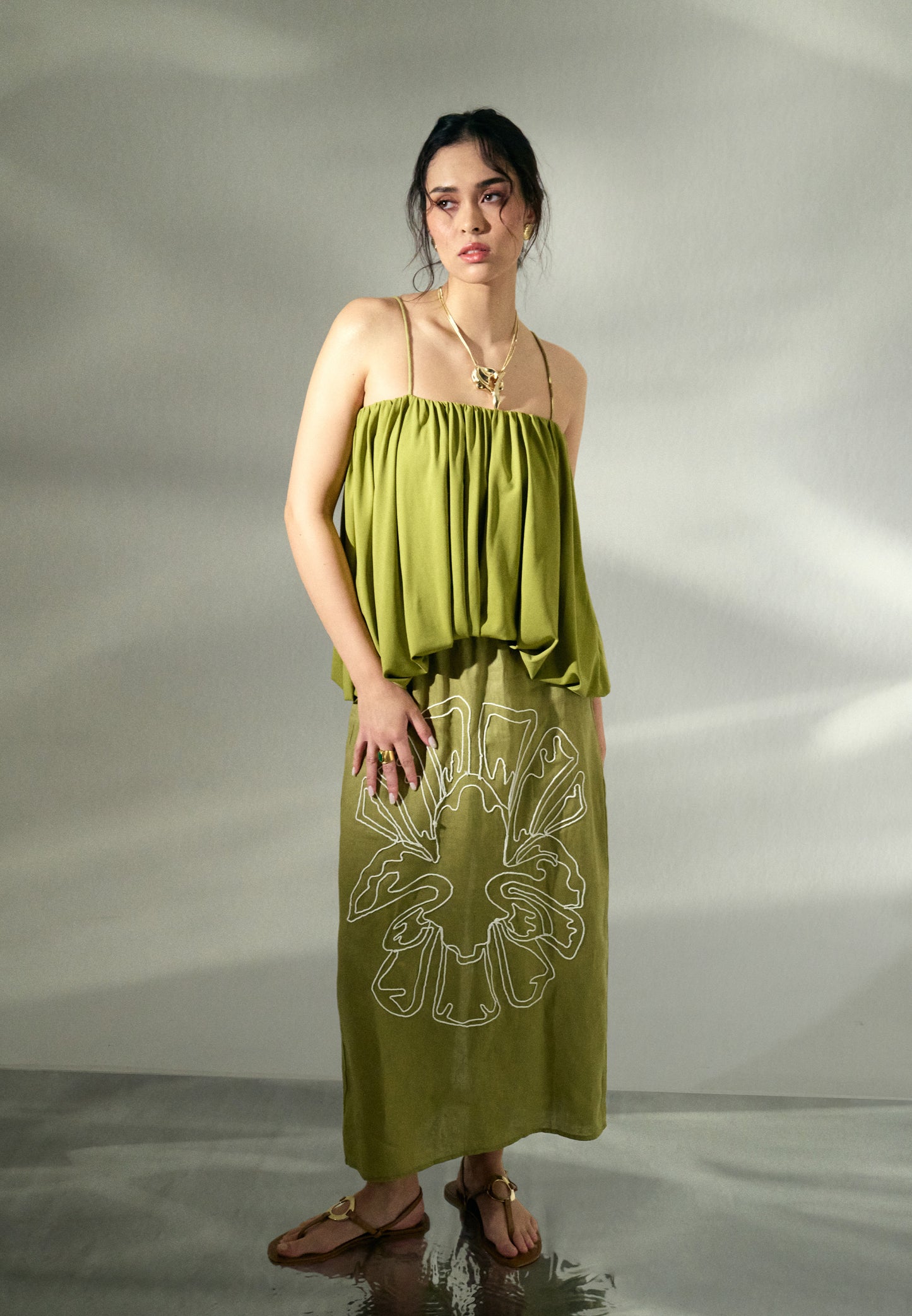 RAF Karma Sleeveless Dress (Green)
