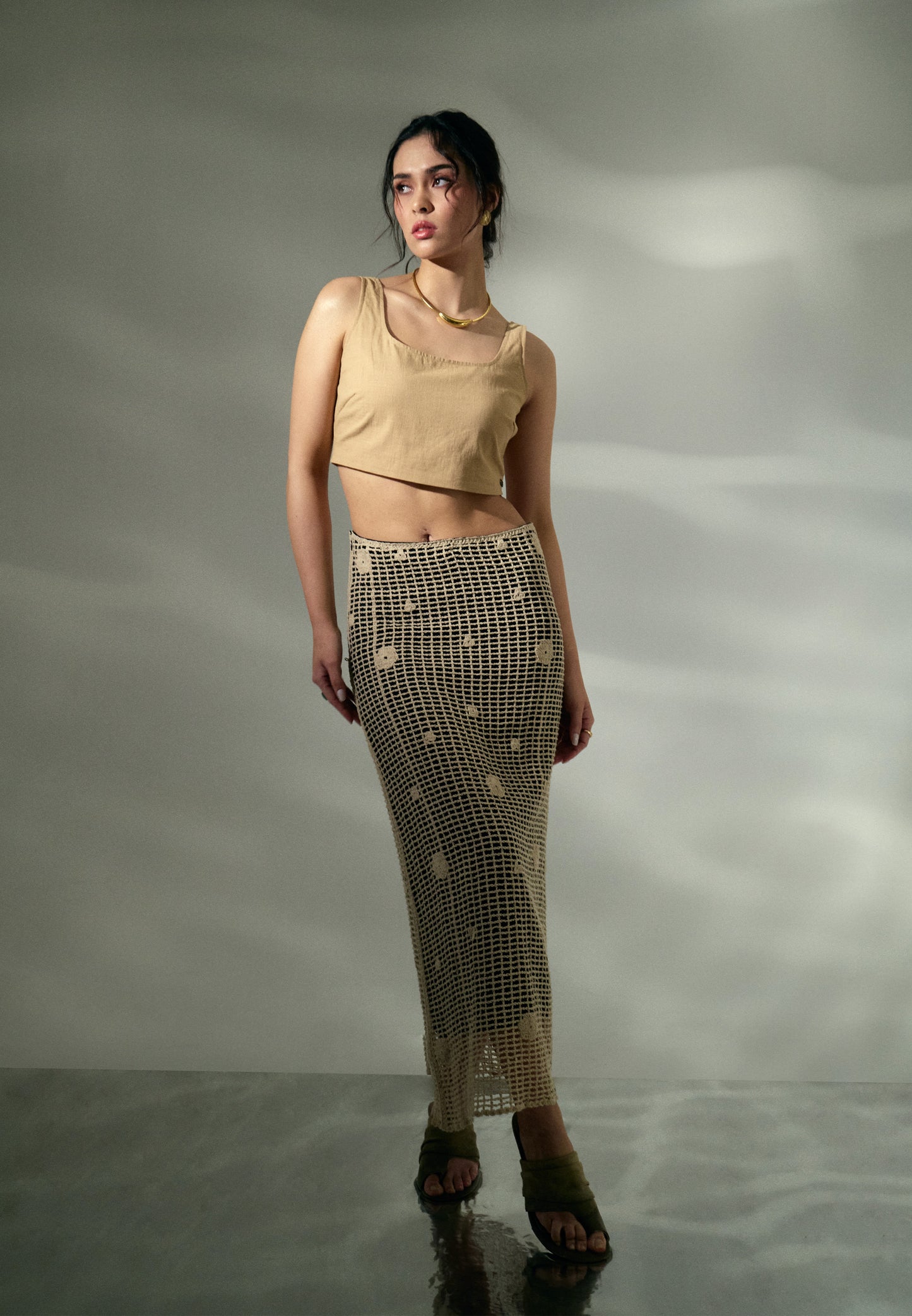 Raf Kiss Skirt (Beige)