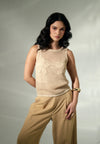 Raf Kiss Sleeveless W/ Inner Top (Beige)