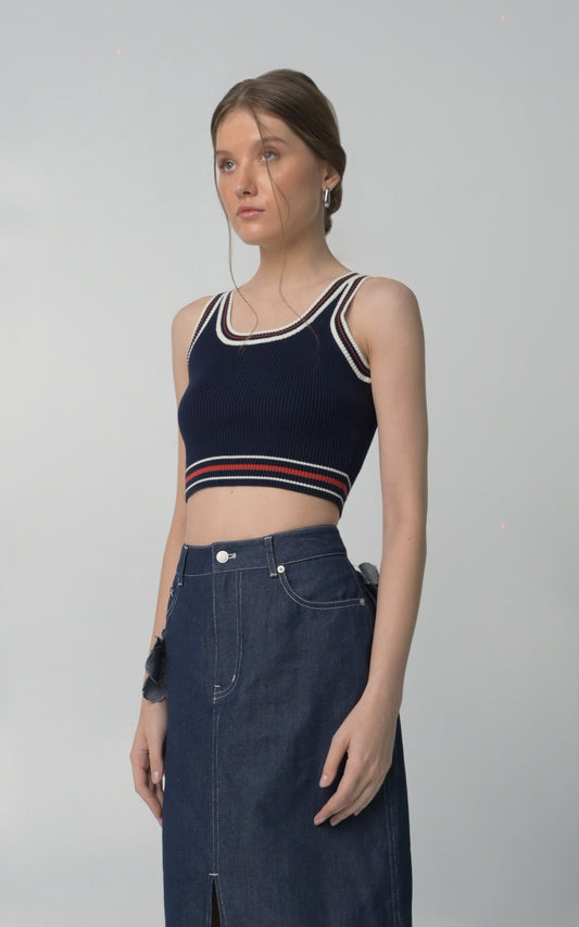 RAF Banks Sleeveless Top (Navy)