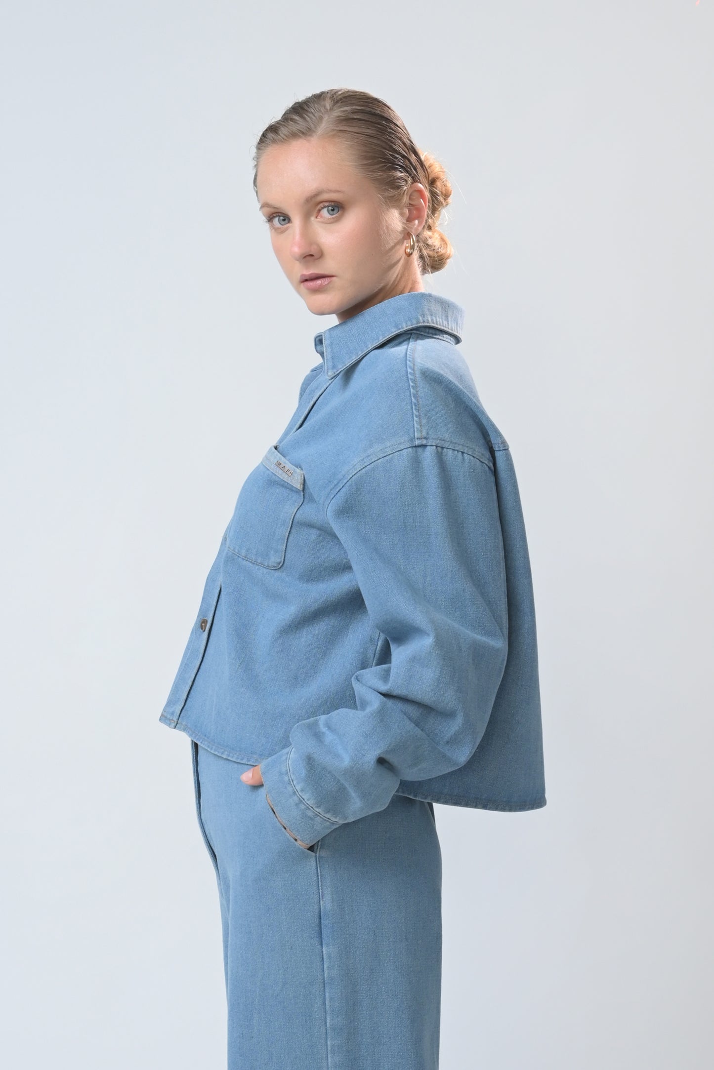 RAF Bowie Long Sleeve Top (Blue Denim)