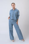 RAF Bowie Long Sleeve Top (Blue Denim)