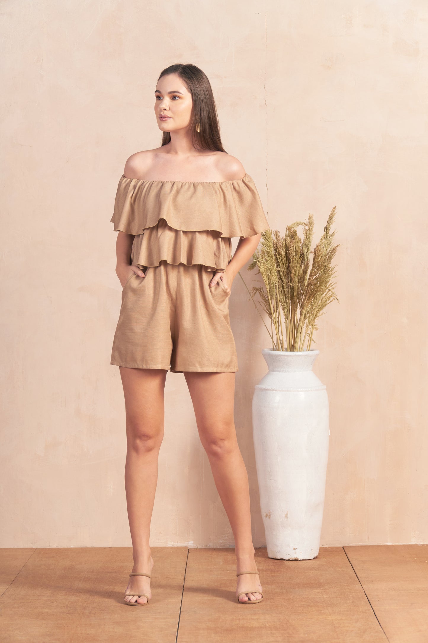 RAF Bienne Playsuit (Plain Brown)