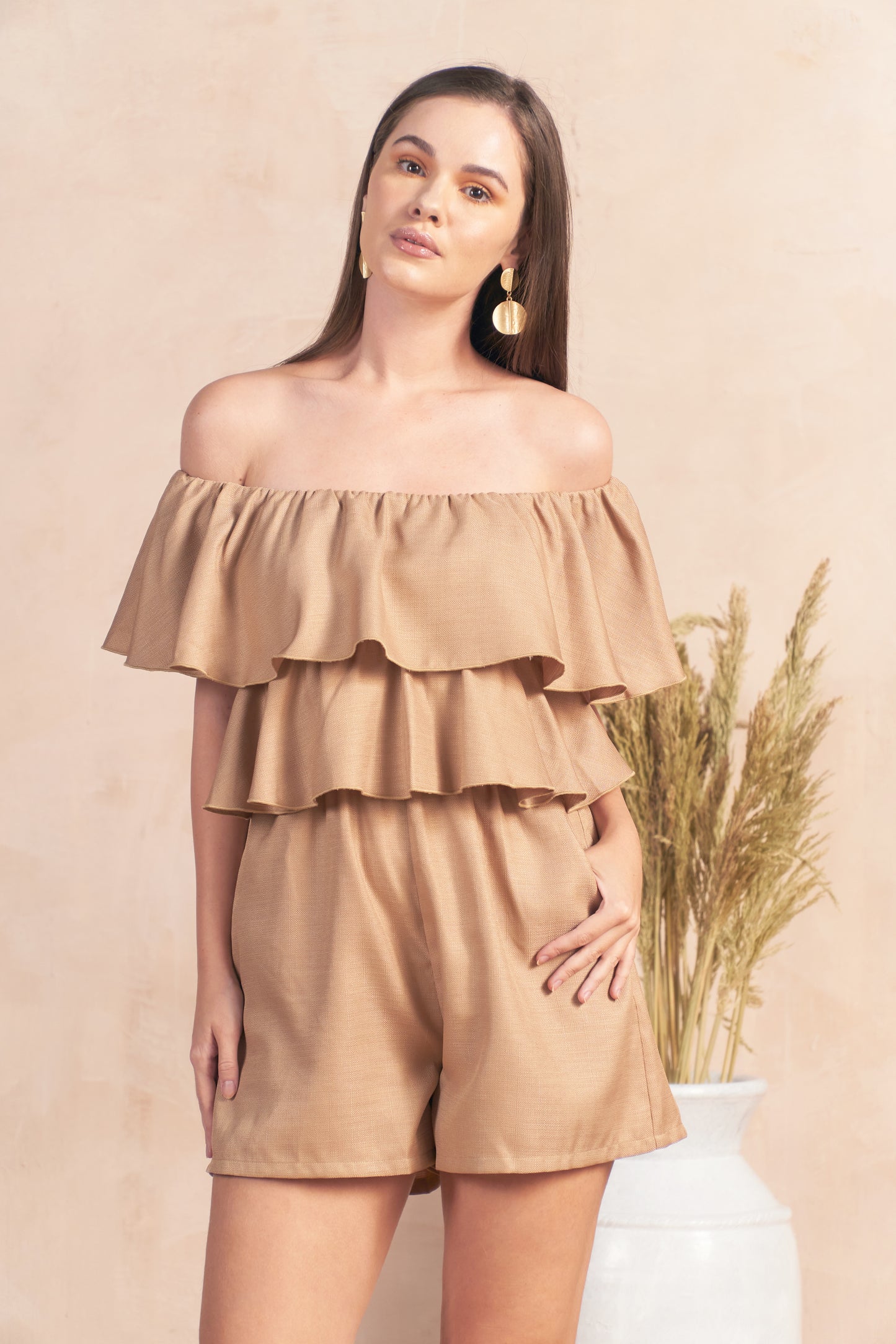 RAF Bienne Playsuit (Plain Brown)