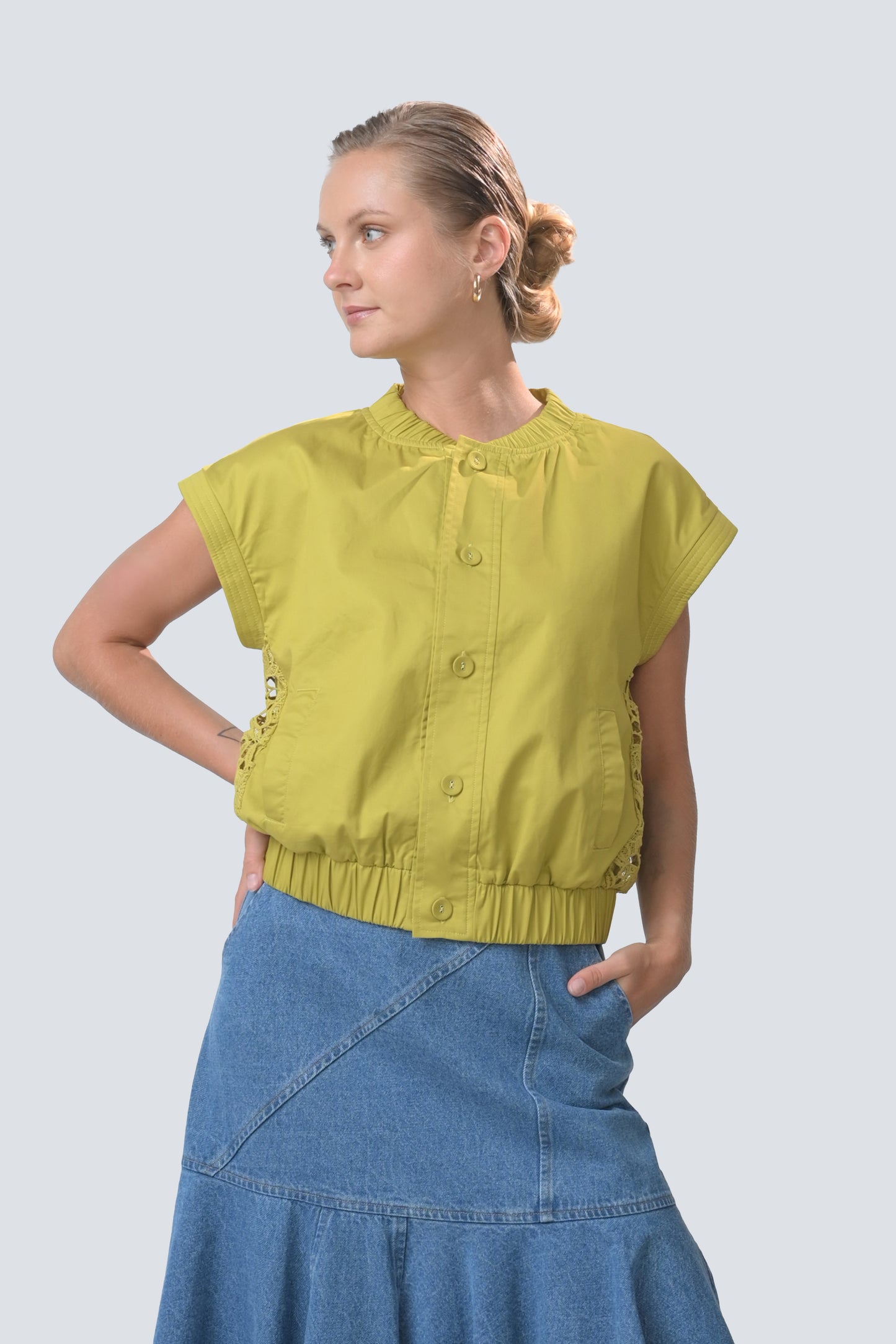 RAF Byron Short Sleeve Top (Lime)