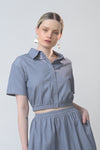 RAF Boheme Short Sleeve Top (Plain Blue)