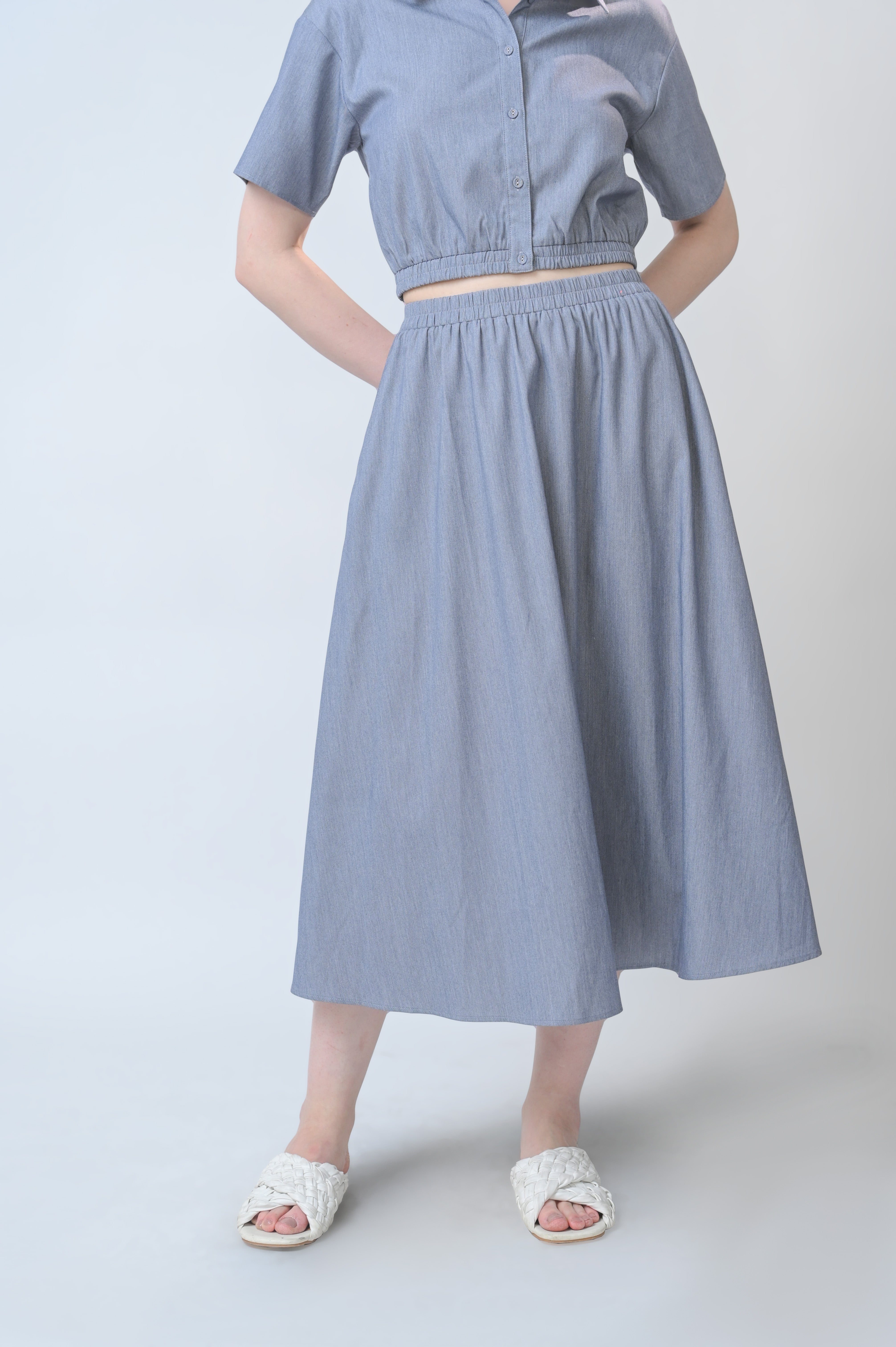 RAF Boheme Skirt (Plain Blue) – R.A.F.