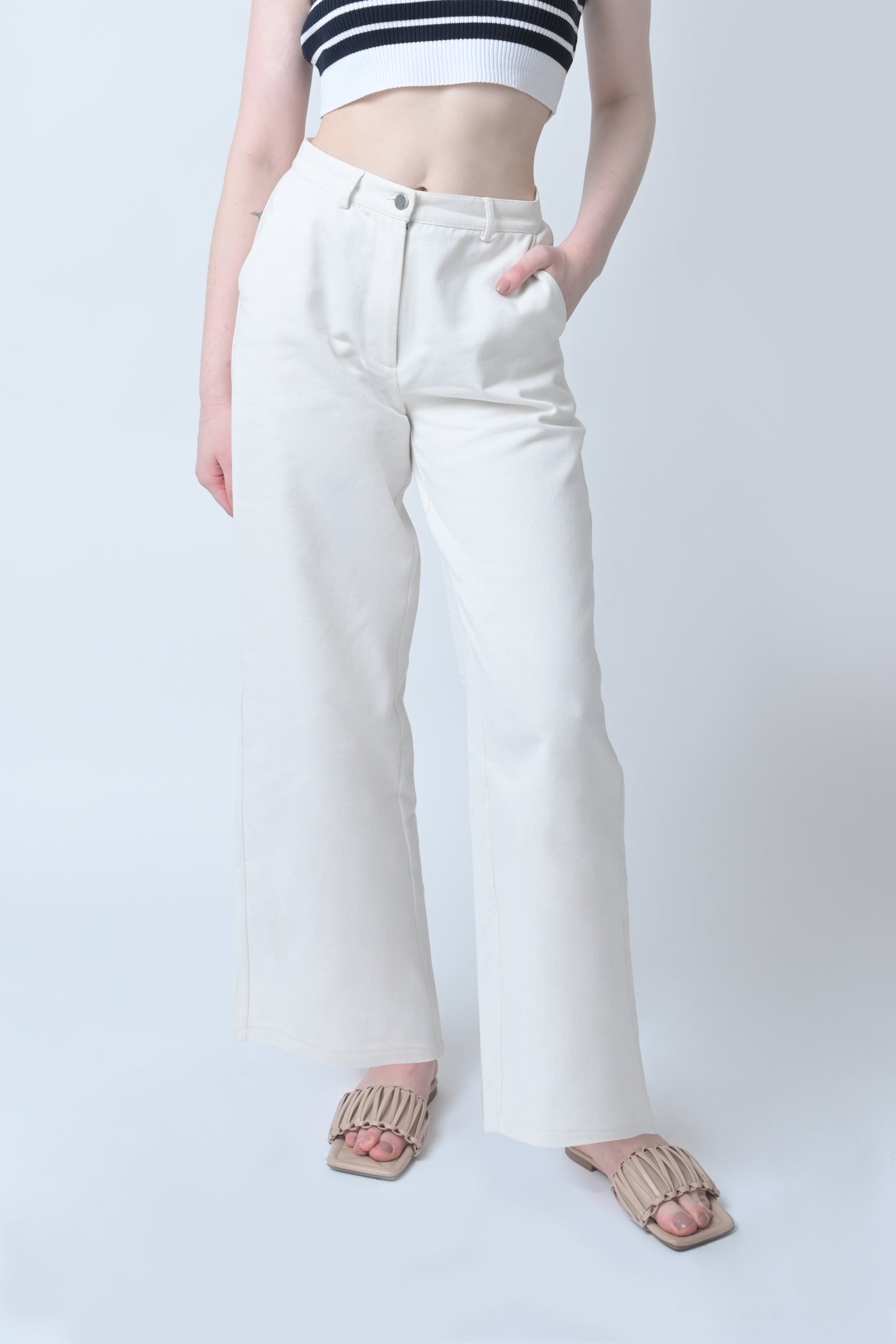 RAF Bowie Pants (White Denim)