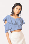 RAF Cereza Short Sleeve Top (Denim Blue)