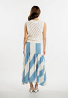RAF Line Skirt (Striped Blue)