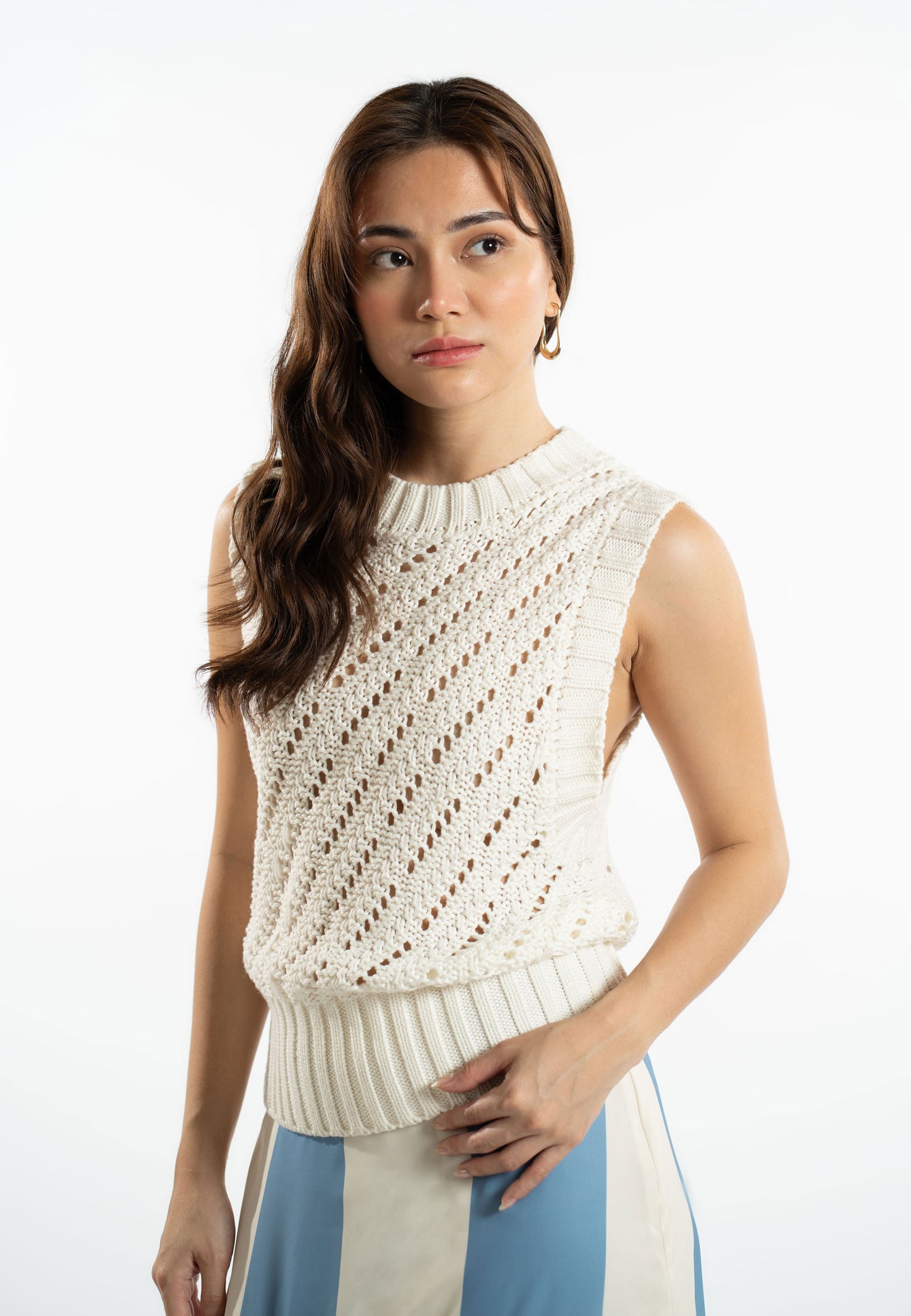 RAF Light Sleeveless Top (Offwhite)