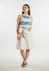 RAF Line Sleeveless  Top (Striped Blue)
