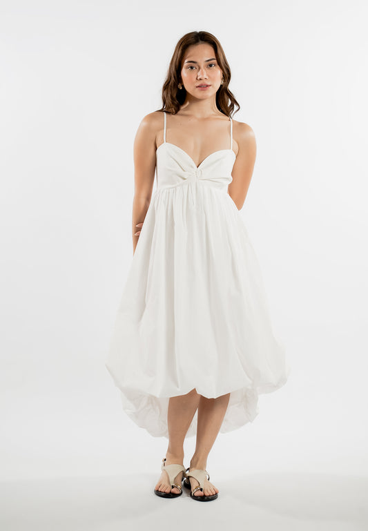 RAF Lounge Sleeveless Dress  (White)