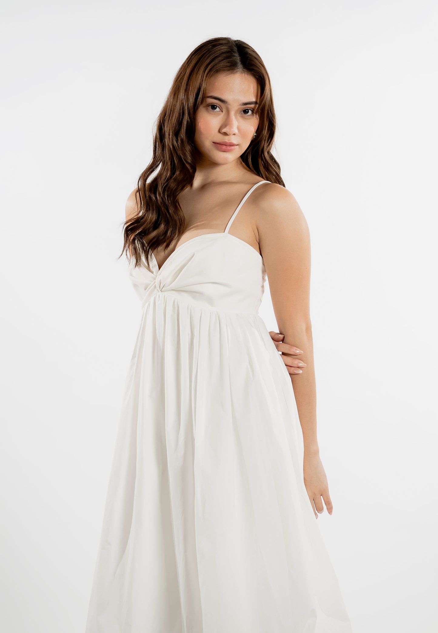 RAF Lounge Sleeveless Dress  (White)