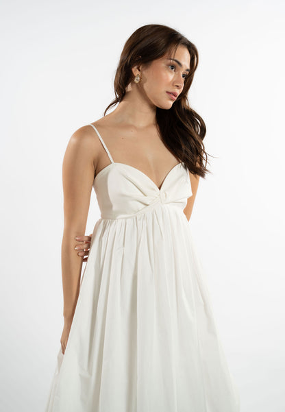RAF Lounge Sleeveless Dress  (White)