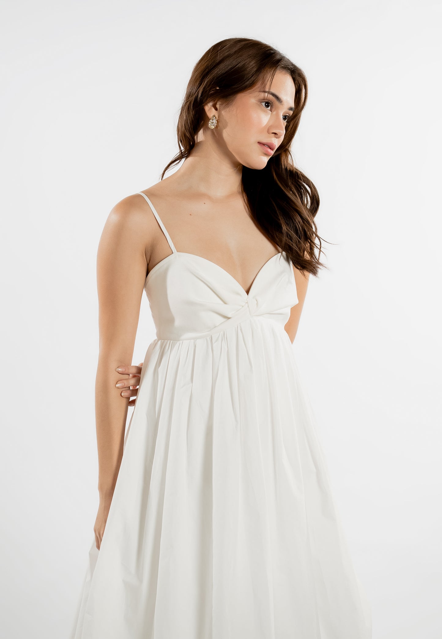 RAF Lounge Sleeveless Dress  (White)