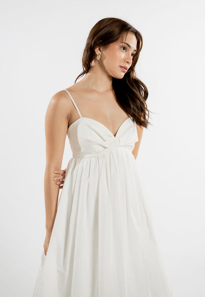 RAF Lounge Sleeveless Dress  (White)