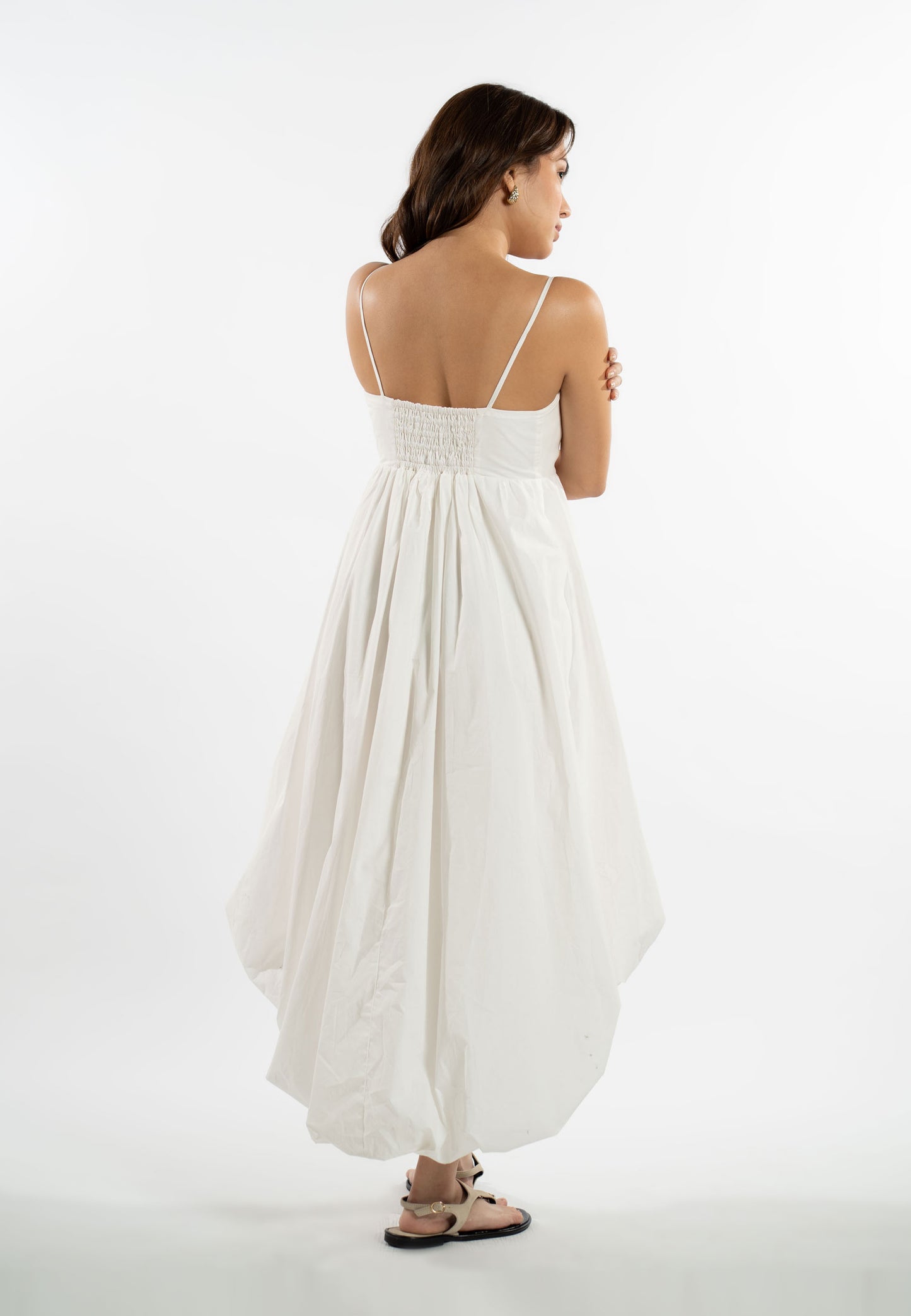 RAF Lounge Sleeveless Dress  (White)