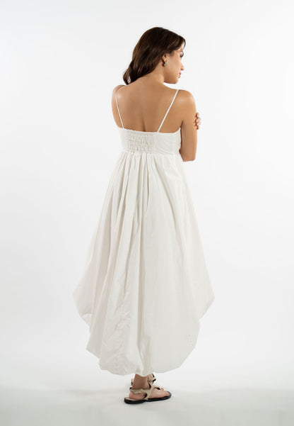 RAF Lounge Sleeveless Dress  (White)