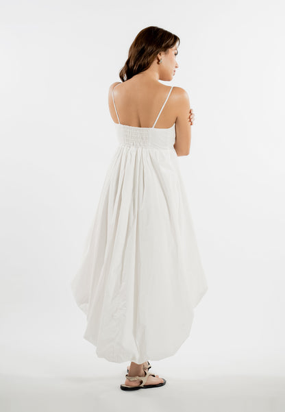 RAF Lounge Sleeveless Dress  (White)