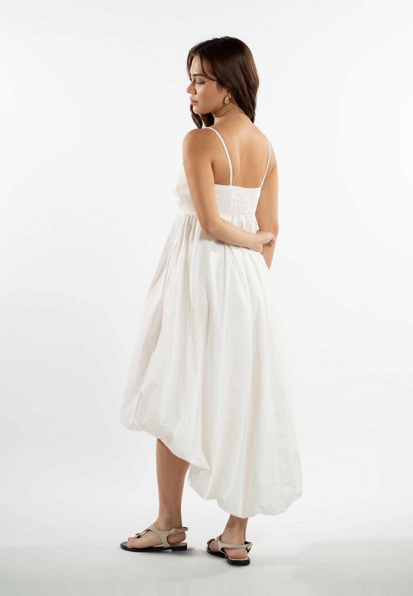 RAF Lounge Sleeveless Dress  (White)