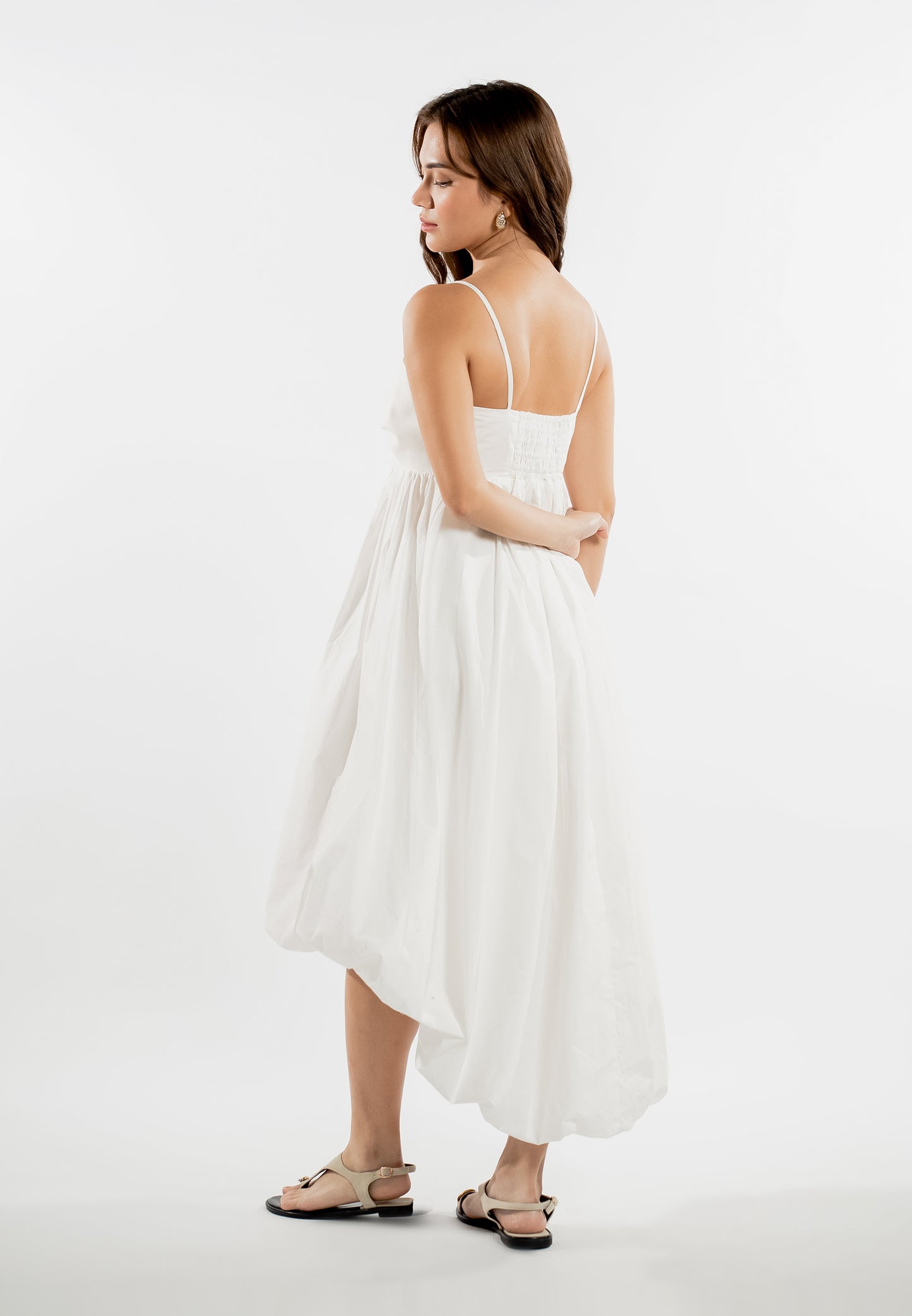 RAF Lounge Sleeveless Dress  (White)