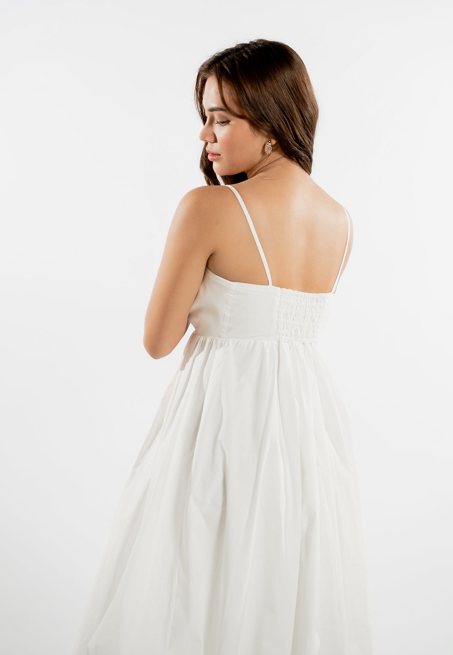 RAF Lounge Sleeveless Dress  (White)