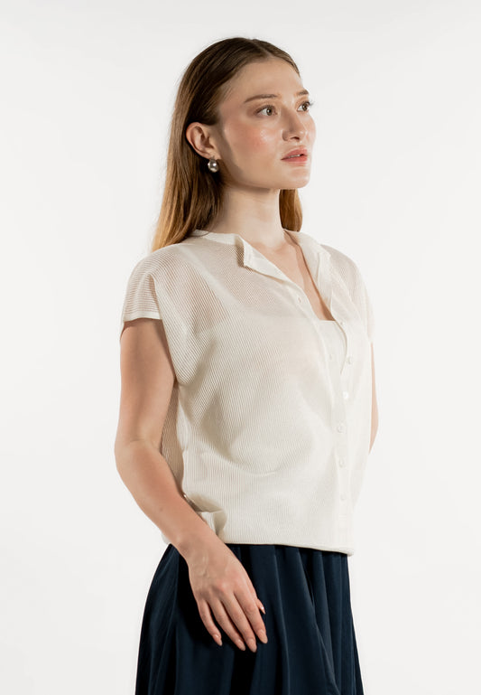 Raf Light Extended Sleeve Top (Off white)