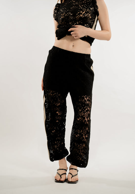 RAF Lace Pants  (Black)
