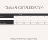 RAF Giana Short Sleeve Top (Black)