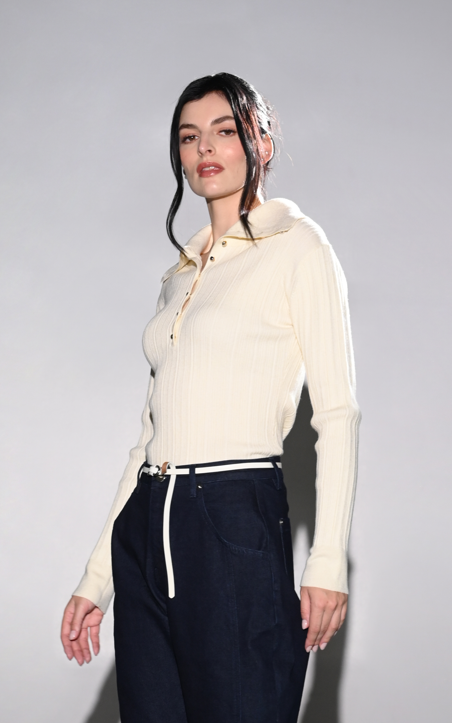 RAF Gustavo Long Sleeve Top (Ivory)