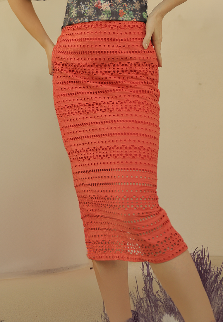 RAF X Debbie Co Hyacinth Skirt (Red Orange)