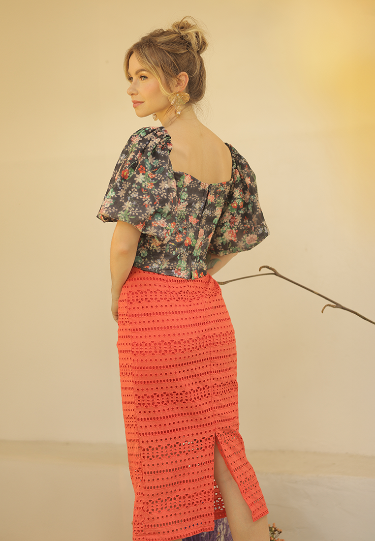 RAF X Debbie Co Hyacinth Skirt (Red Orange)