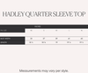 RAF Hadley Quarter Sleeve Top (Navy)
