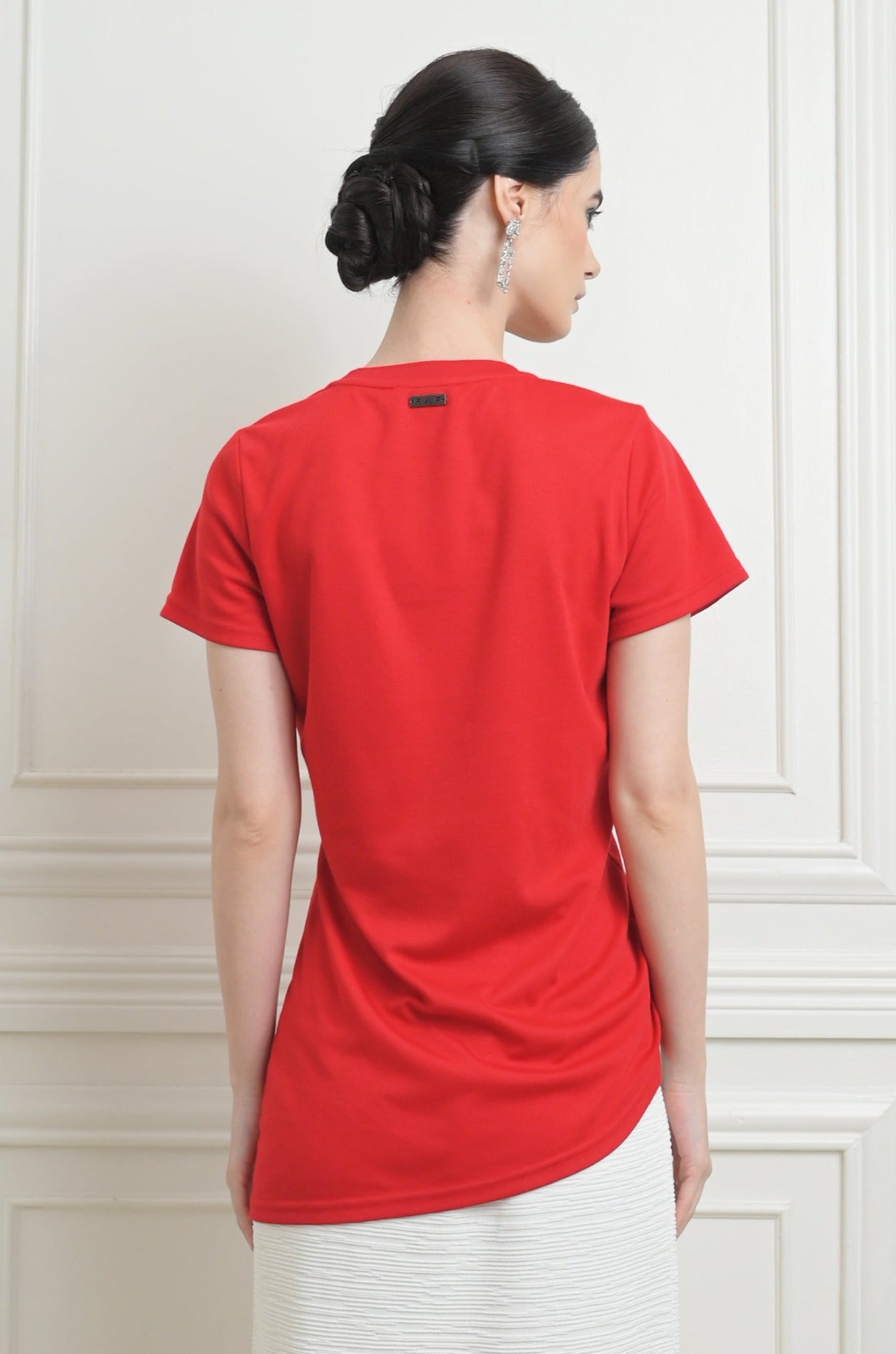 RAF Illy Short Sleeve Shirt Top (Red)