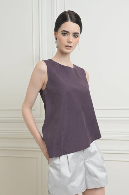 RAF Image Sleeveless Top (Eggplant)