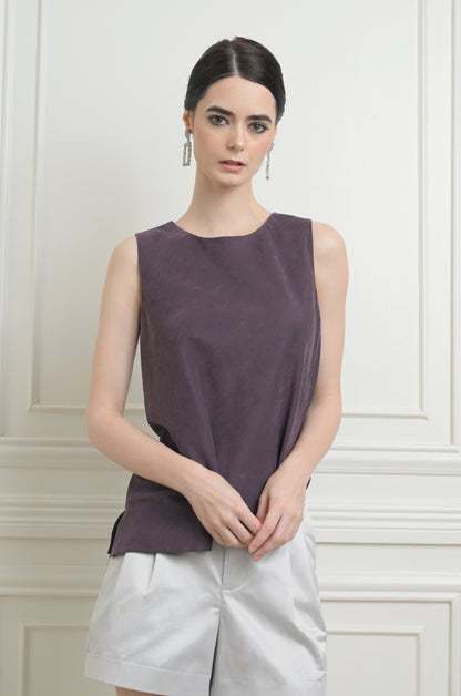 RAF Image Sleeveless Top (Eggplant)