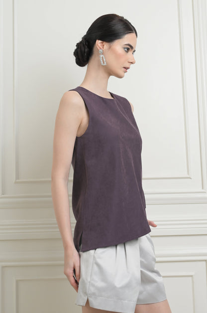 RAF Image Sleeveless Top (Eggplant)