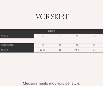 RAF Ivor Skirt  (Black/White)